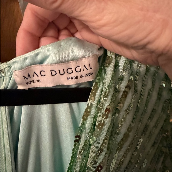 Mac Duggal Mint Green Sequin Dress - Picture 4 of 6